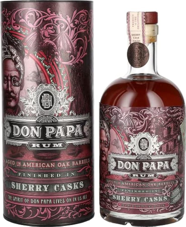 Don Papa Rum Sherry Casks 45% Vol. 0,7l in Giftbox 5929