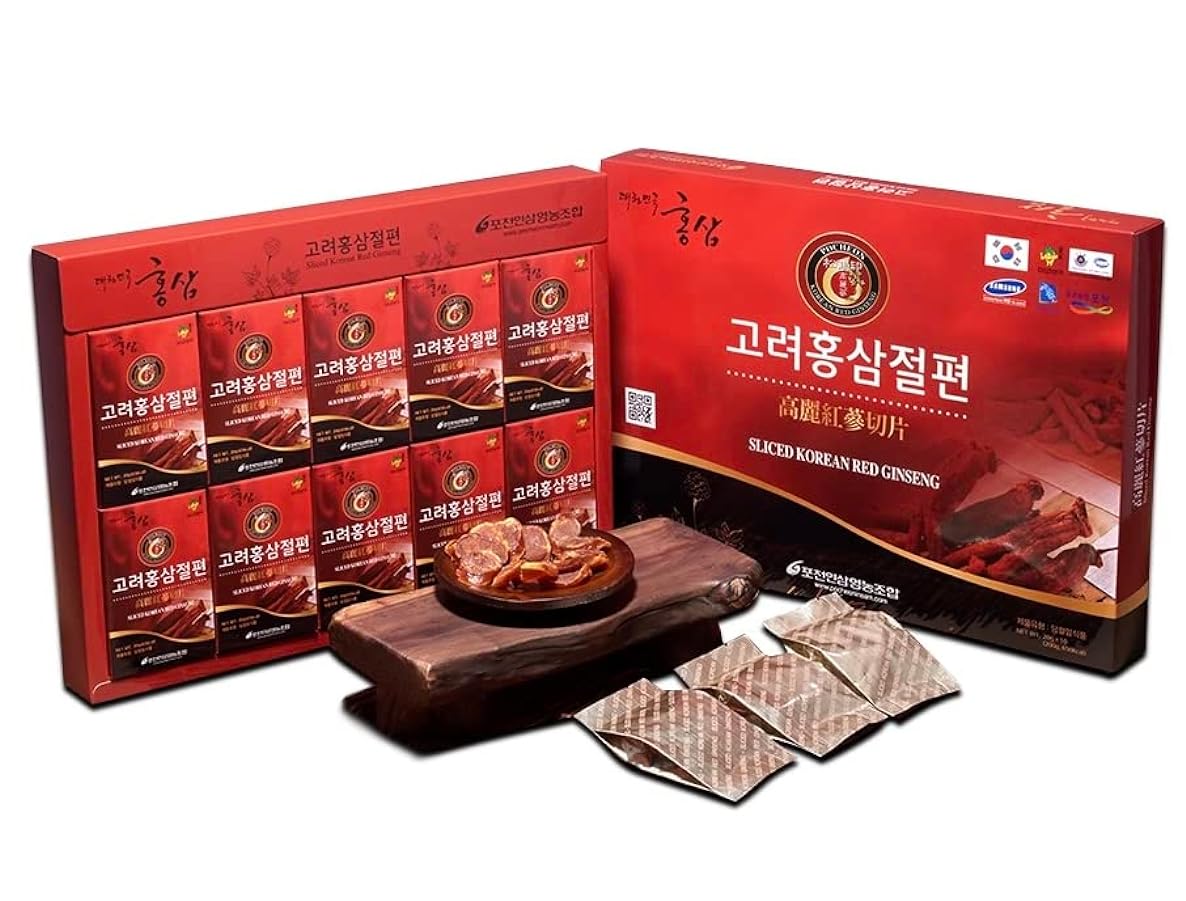 Pocheon Premium coreano rosso ginseng fette affettate 2